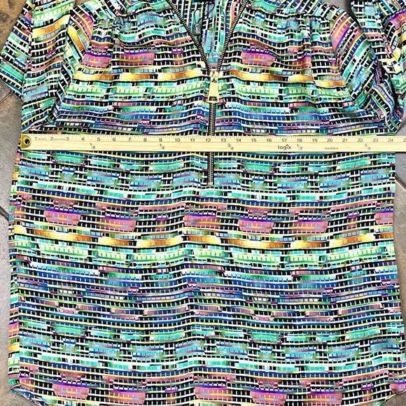 Lior Paris Multicolored Zip Collar 3/4 Sleeves XL - Picture 4 of 9